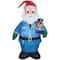 7ft. Airblown® Inflatable Christmas Policeman Santa